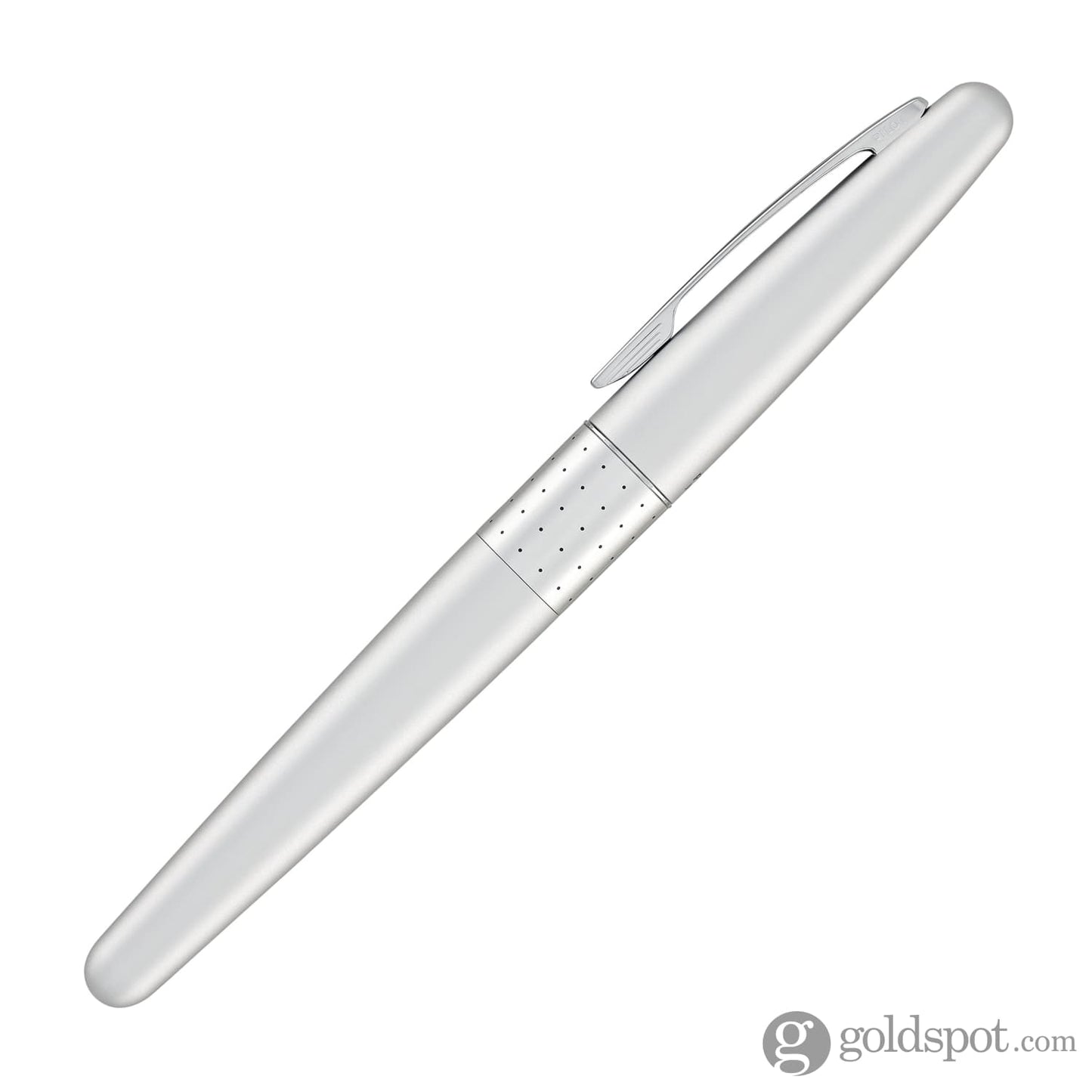 Pilot Metropolitan Fountain Pen in Silver with Dot Pattern - Medium Point Fountain Pen