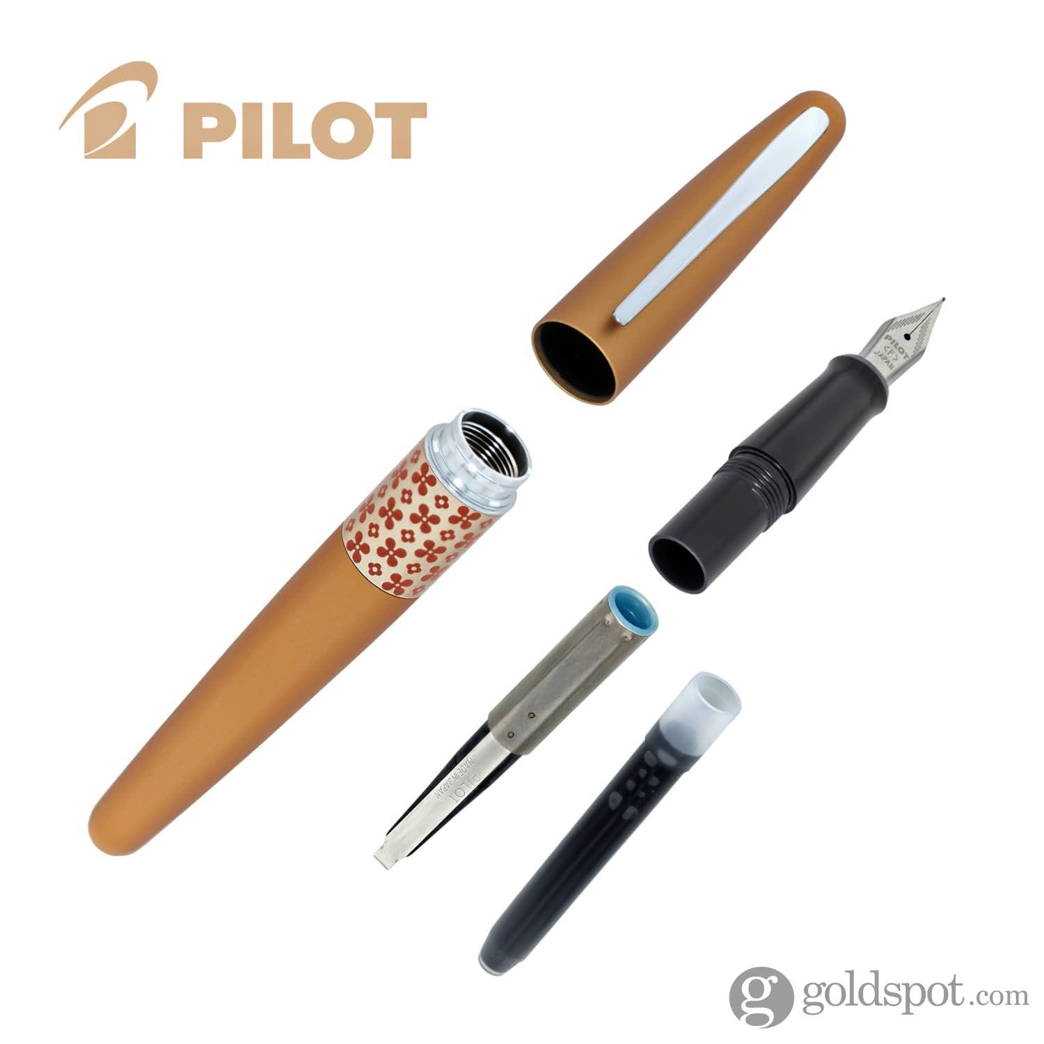 Pilot Metropolitan Retro Pop Fountain Pen in Orange - Goldspot Pens