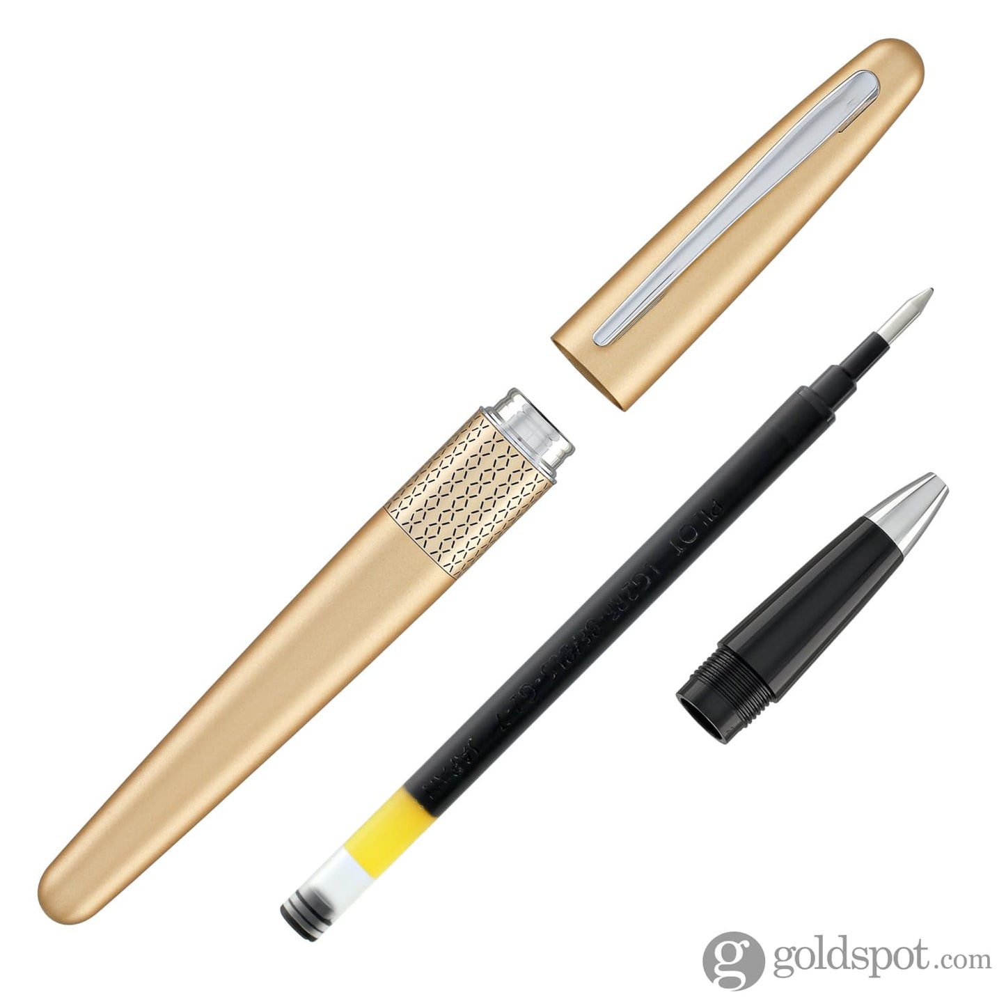 Pilot Metropolitan Rollerball Pen in Gold with Zig Zag Design Rollerball Pen