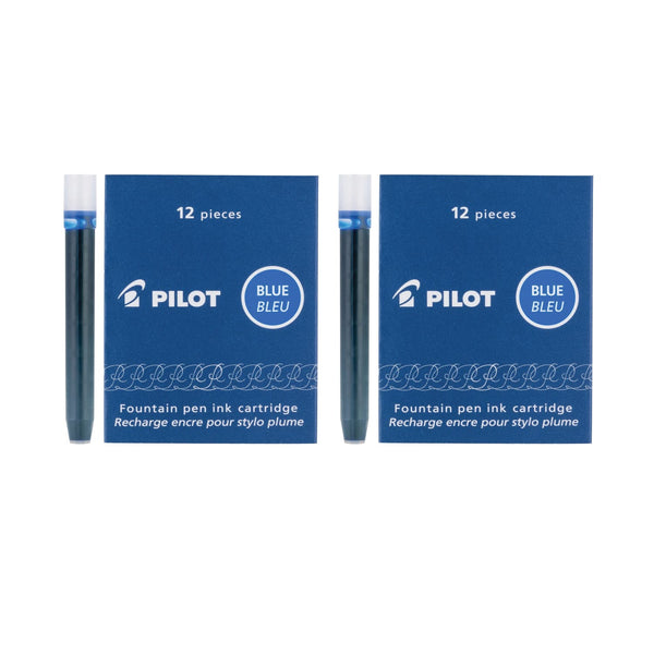 Pilot Namiki IC100 Ink Cartridge in Blue - Pack of 12 Fountain Pen Cartridges