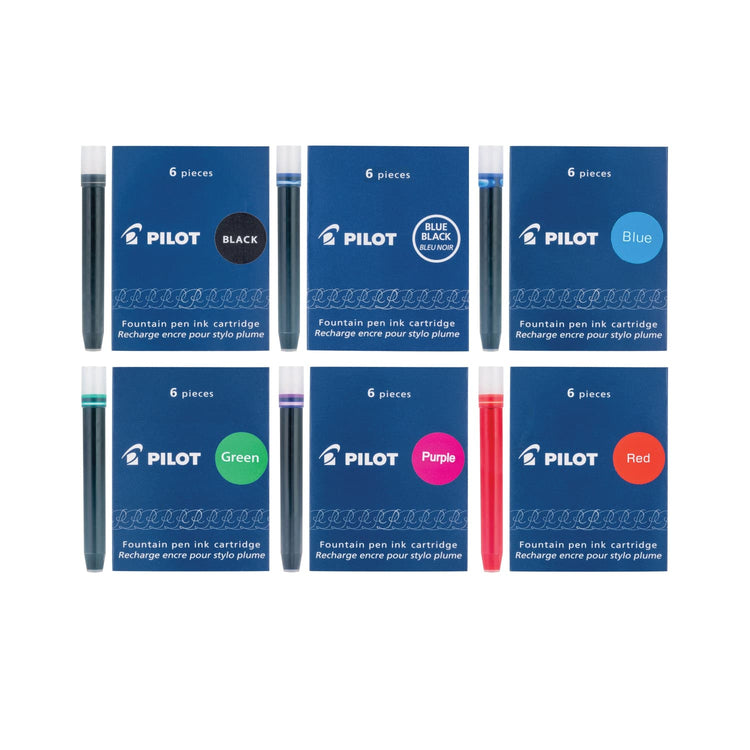 Pilot Namiki IC50 Fountain Pen Ink Cartridges Black Blue Blue/Black Red Green Purple
