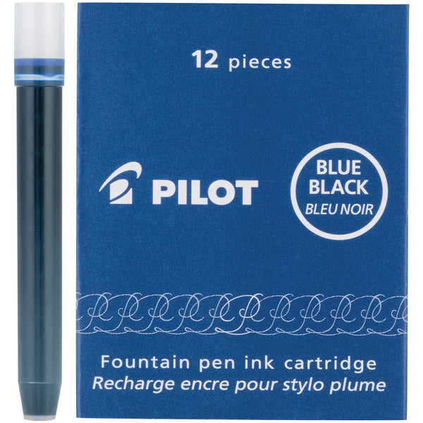 Pilot Namiki Ink Cartridge in Blue & Black - Pack of 12 Fountain Pen Cartridges