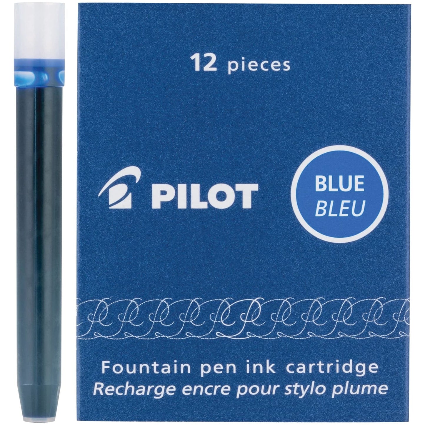 Pilot Namiki Ink Cartridge in Blue - Pack of 12 Fountain Pen Cartridges