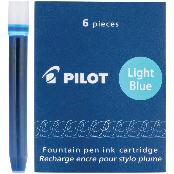 Pilot Namiki Ink Cartridge in Light Blue - Pack of 6 Fountain Pen Cartridges
