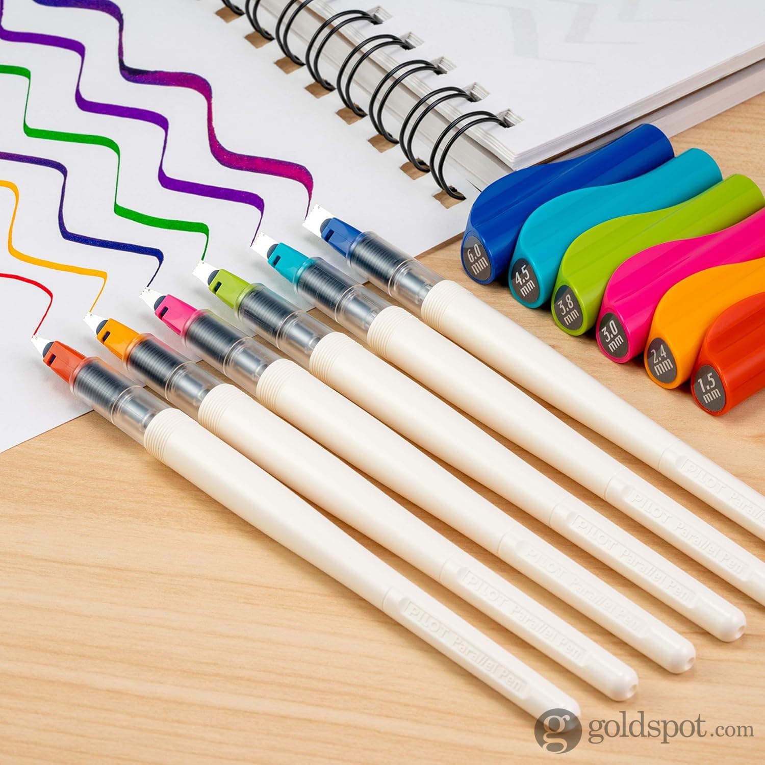 Pilot Parallel Assorted Calligraphy Pen Set - Pack of 6 - Goldspot