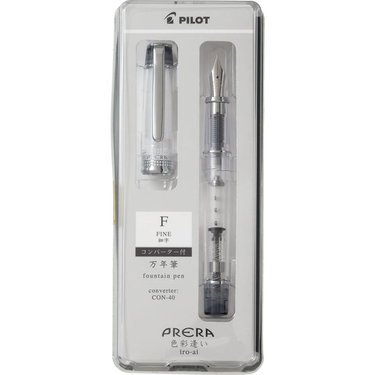 Pilot Prera Clear Fountain Pen in Black
