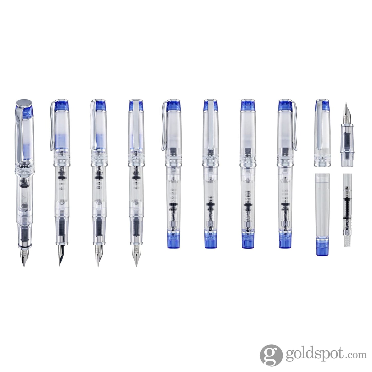 Pilot Prera Clear Fountain Pen in Blue Fountain Pen