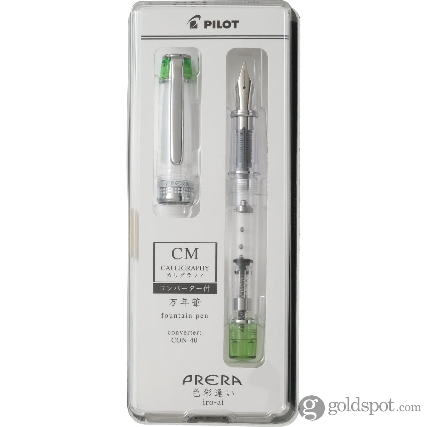 Pilot Prera Clear Fountain Pen in Light Green Fountain Pen