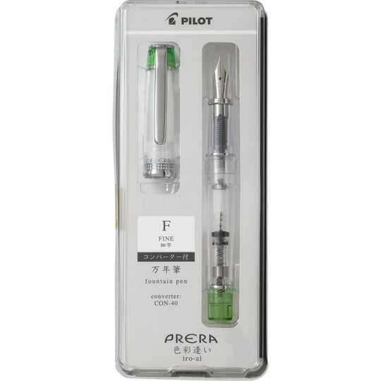 Pilot Prera Clear Fountain Pen in Light Green