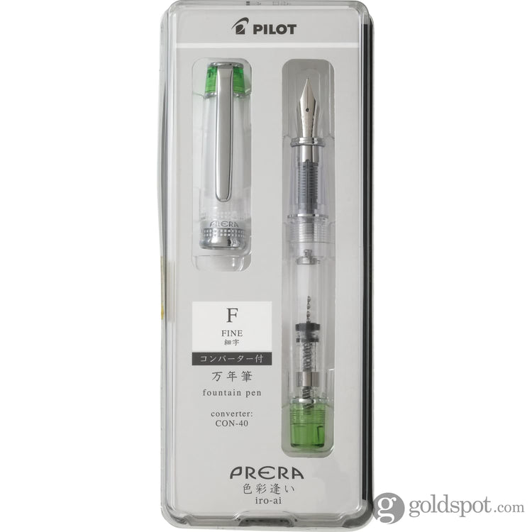 Pilot Prera Clear Fountain Pen in Light Green Fountain Pen