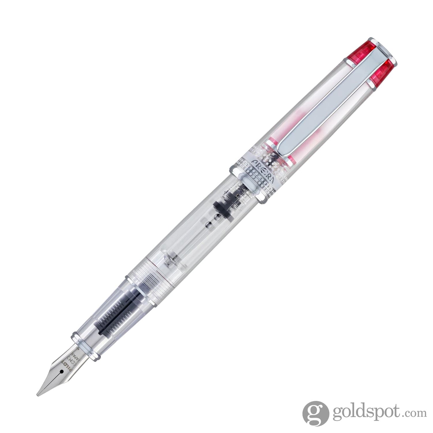 Pilot Prera Clear Fountain Pen in Red Fountain Pen