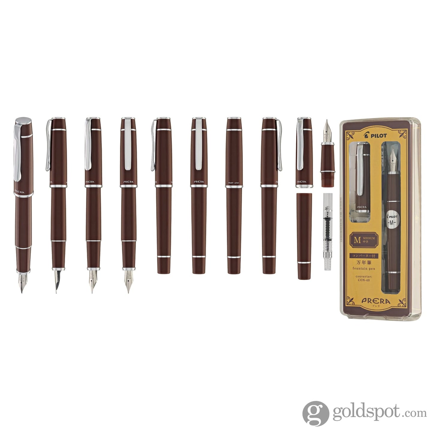 Pilot Prera Fountain Pen in Cinnamon Brown Fountain Pen