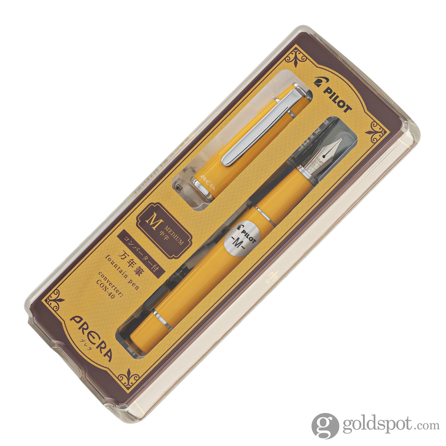 Pilot Prera Fountain Pen in Honey Yellow - Goldspot Pens