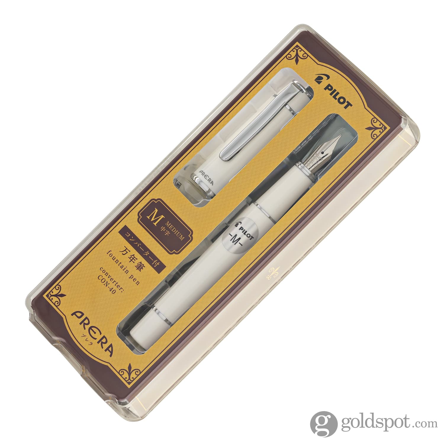 Pilot Prera Fountain Pen in Porcelain White - Goldspot Pens