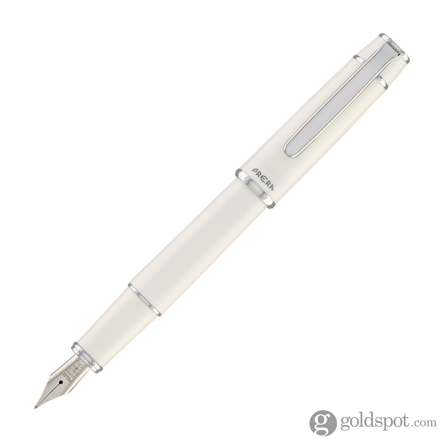 PILOT Stanza Ceramics White ボールペン Pilot Prera Fountain Pen in Porcelain White - Goldspot Pens