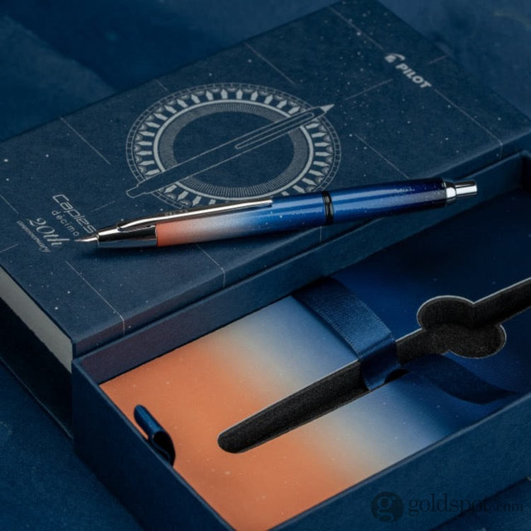 Pilot Vanishing Point Decimo Fountain Pen in 20th Anniversary Limited Edition - 18K Gold Fine Point Fountain Pen