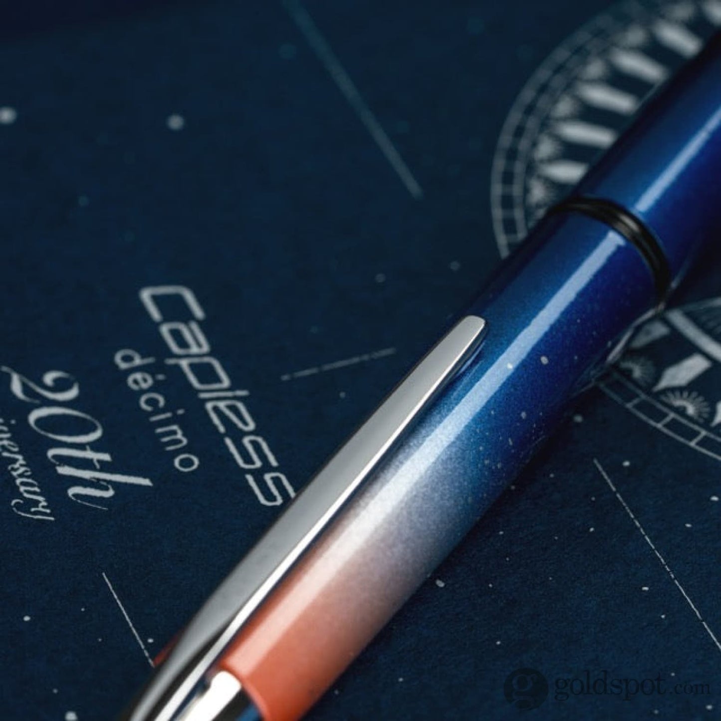 Pilot Vanishing Point Decimo Fountain Pen in 20th Anniversary Limited Edition - 18K Gold Fine Point Fountain Pen