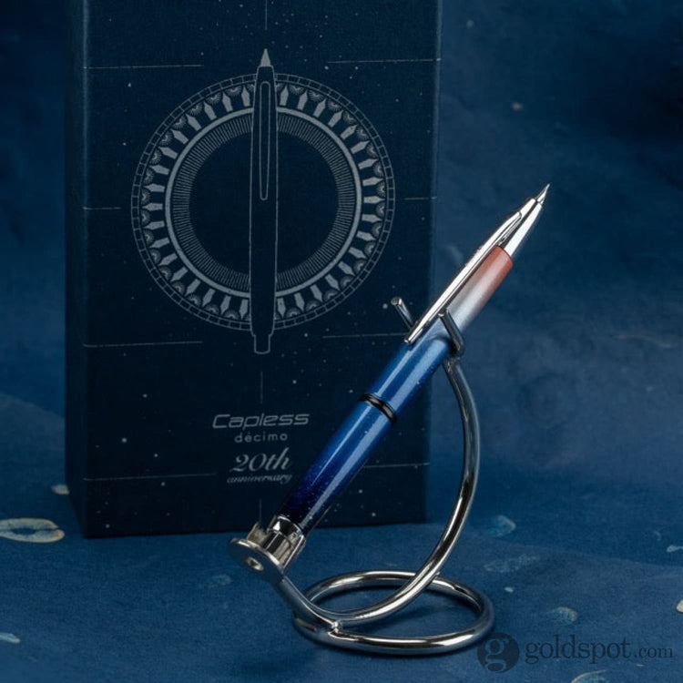 Pilot Vanishing Point Decimo Fountain Pen in 20th Anniversary Limited Edition - 18K Gold Fine Point Fountain Pen