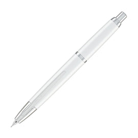 Pilot Vanishing Point Decimo Fountain Pen in White - 18K Gold