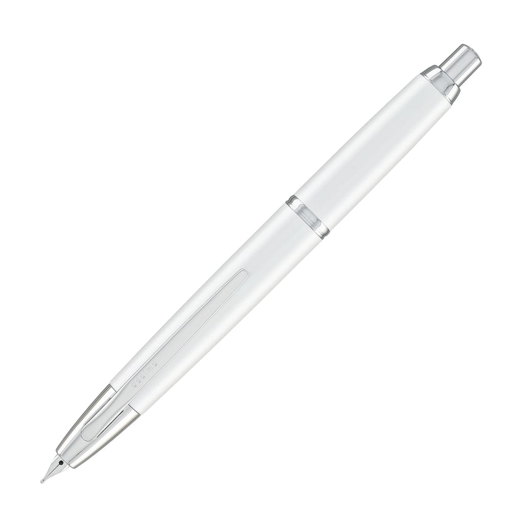 Pilot Vanishing Point Decimo Fountain Pen in White - 18K Gold Fountain Pen