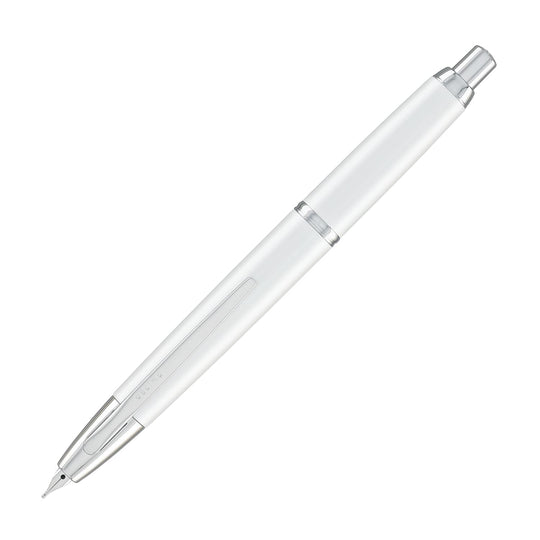 Pilot Vanishing Point Decimo Fountain Pen in White - 18K Gold