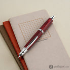 Pilot Vanishing Point Fountain Pen in Birchwood Red - 18K Gold Fountain Pen