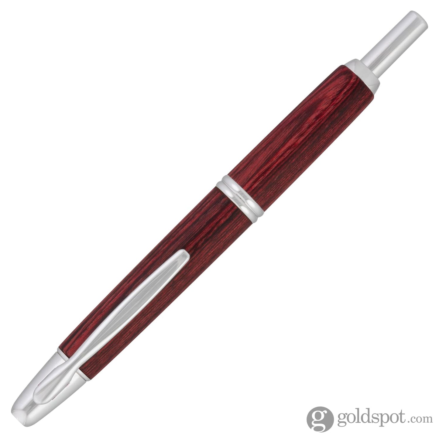 Pilot Vanishing Point Fountain Pen in Birchwood Red - 18K Gold Fountain Pen