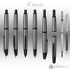 Pilot Vanishing Point Fountain Pen in Gun Metal Gray & Matte Black - 18K Gold Fountain Pen