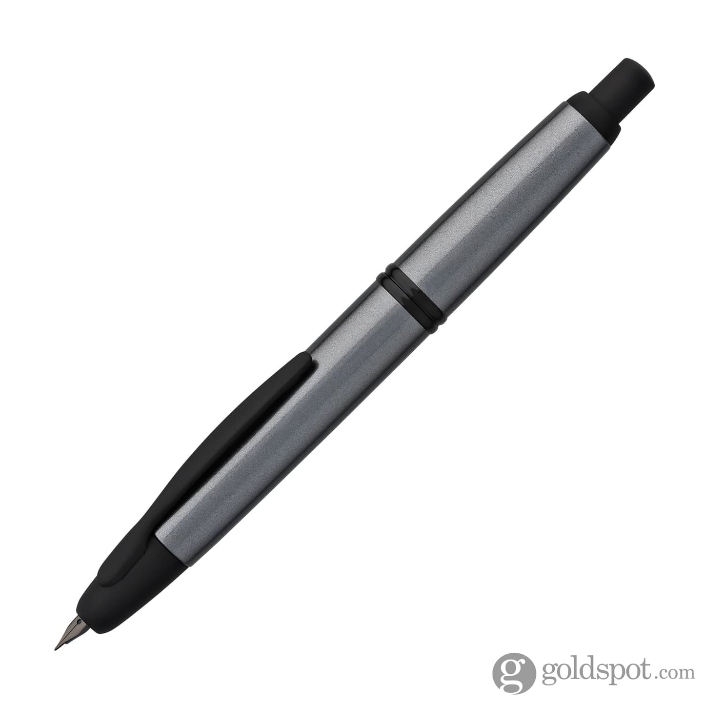 Pilot Vanishing Point Fountain Pen in Gun Metal Gray & Matte Black - 18K Gold Fountain Pen