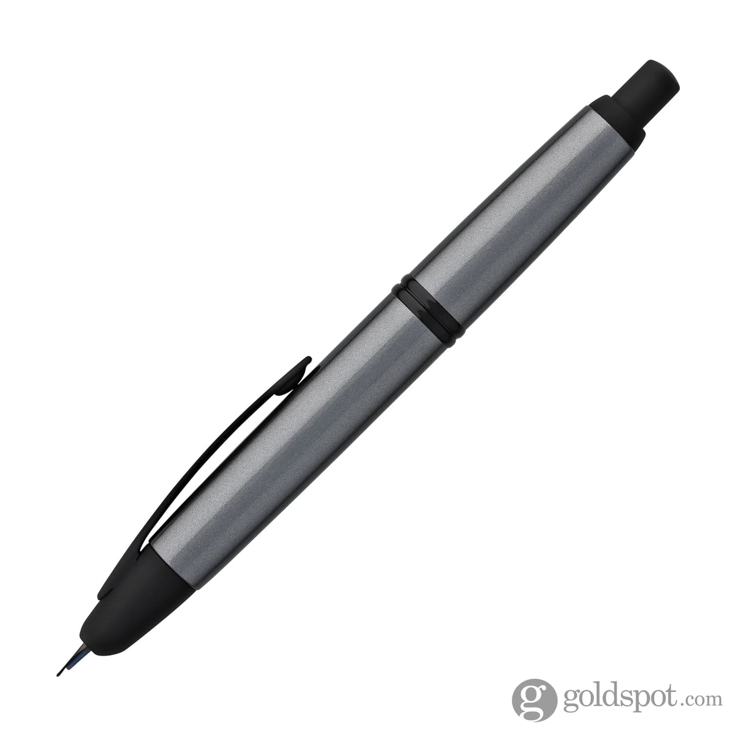 Pilot Vanishing Point Fountain Pen in Gun Metal Gray & Matte Black - 18K Gold Fountain Pen