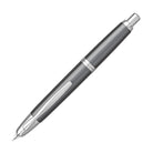 Pilot Vanishing Point Fountain Pen in Gun Metal Gray & Rhodium - 18K Gold Fountain Pen
