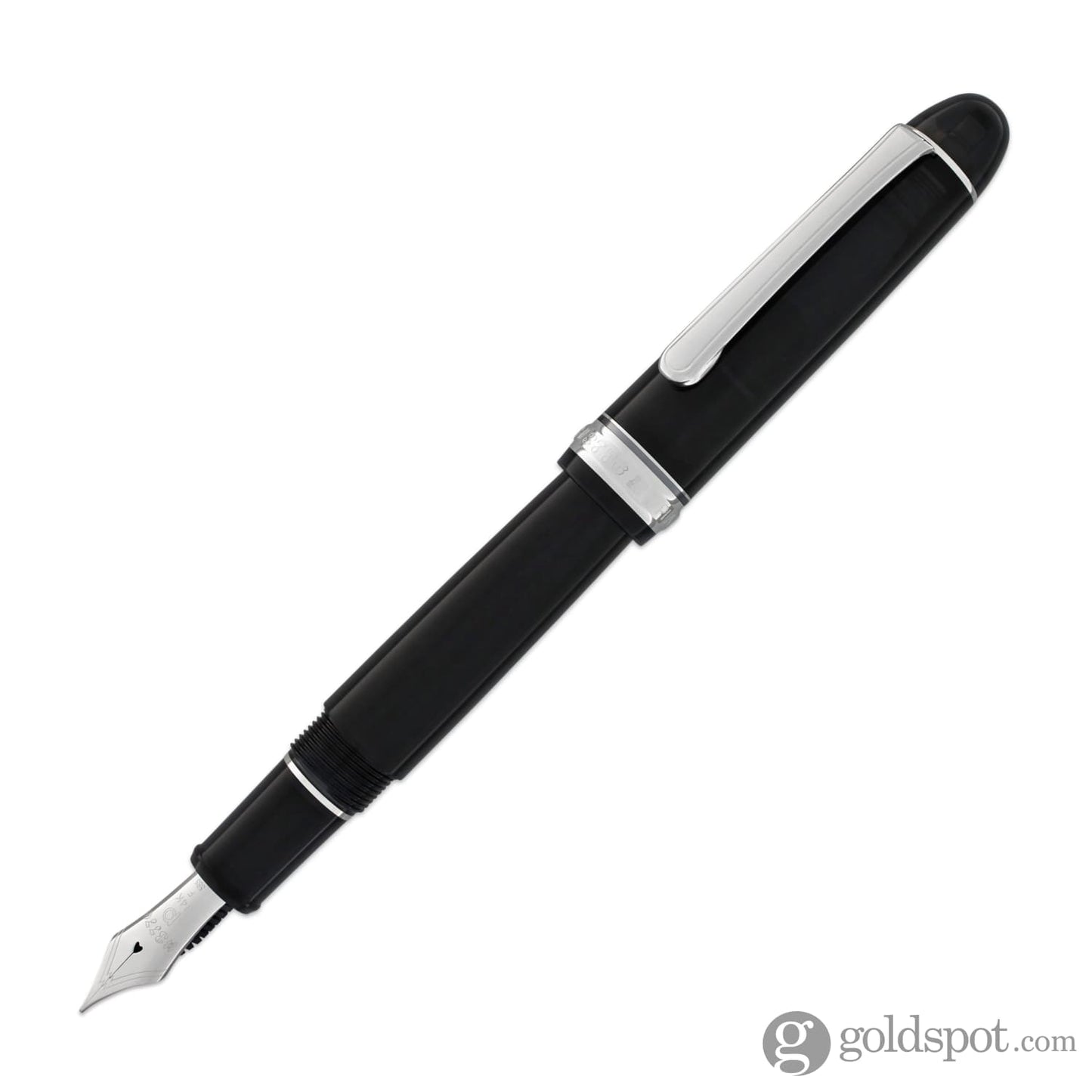 Platinum 3776 Century Fountain Pen in Black Diamond with Rhodium Trim - 14K Gold Extra Extra Fine Fountain Pen