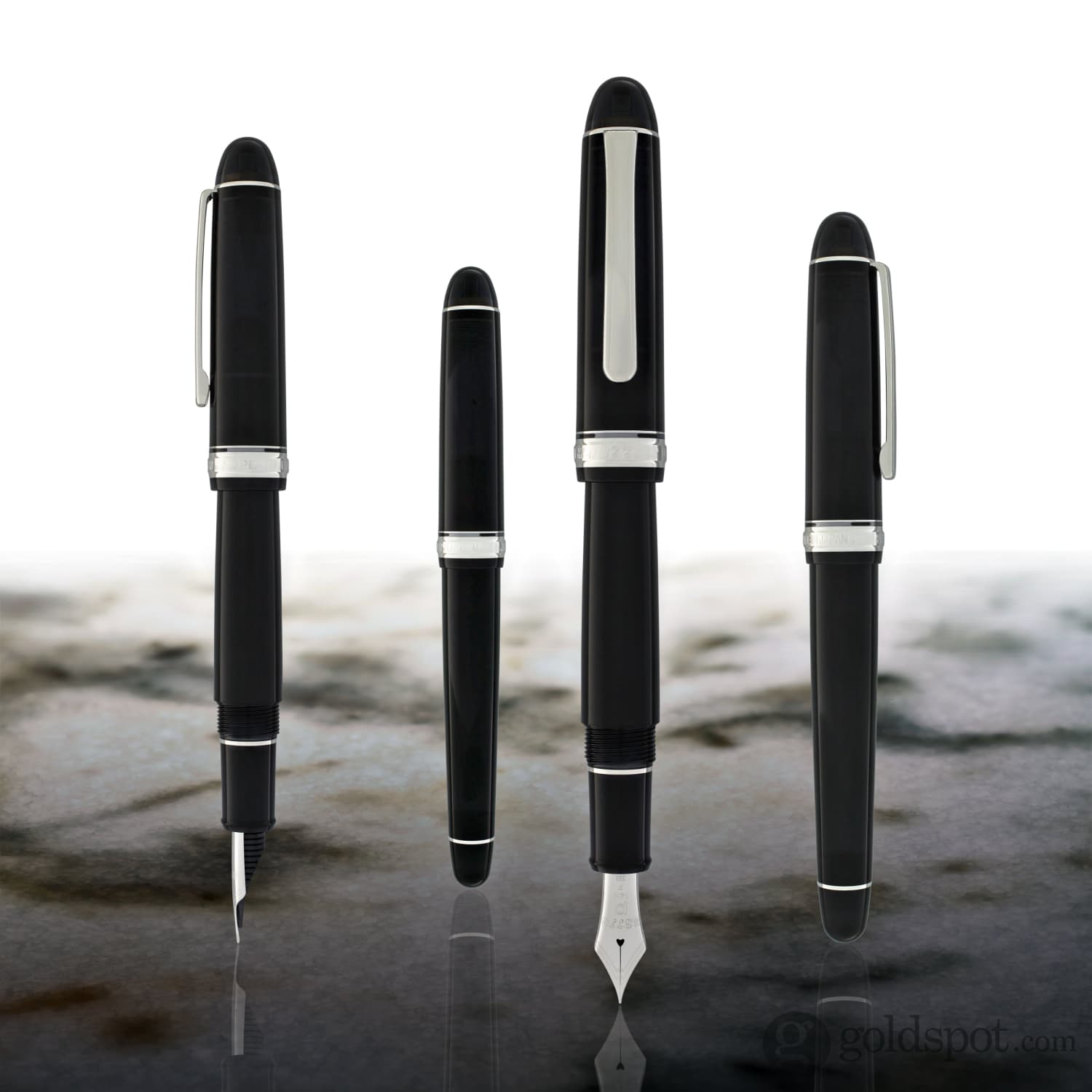 Platinum 3776 Century Fountain Pen in Black Diamond with Rhodium
