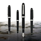 Platinum 3776 Century Fountain Pen in Black Diamond with Rhodium Trim - 14K Gold Fountain Pen