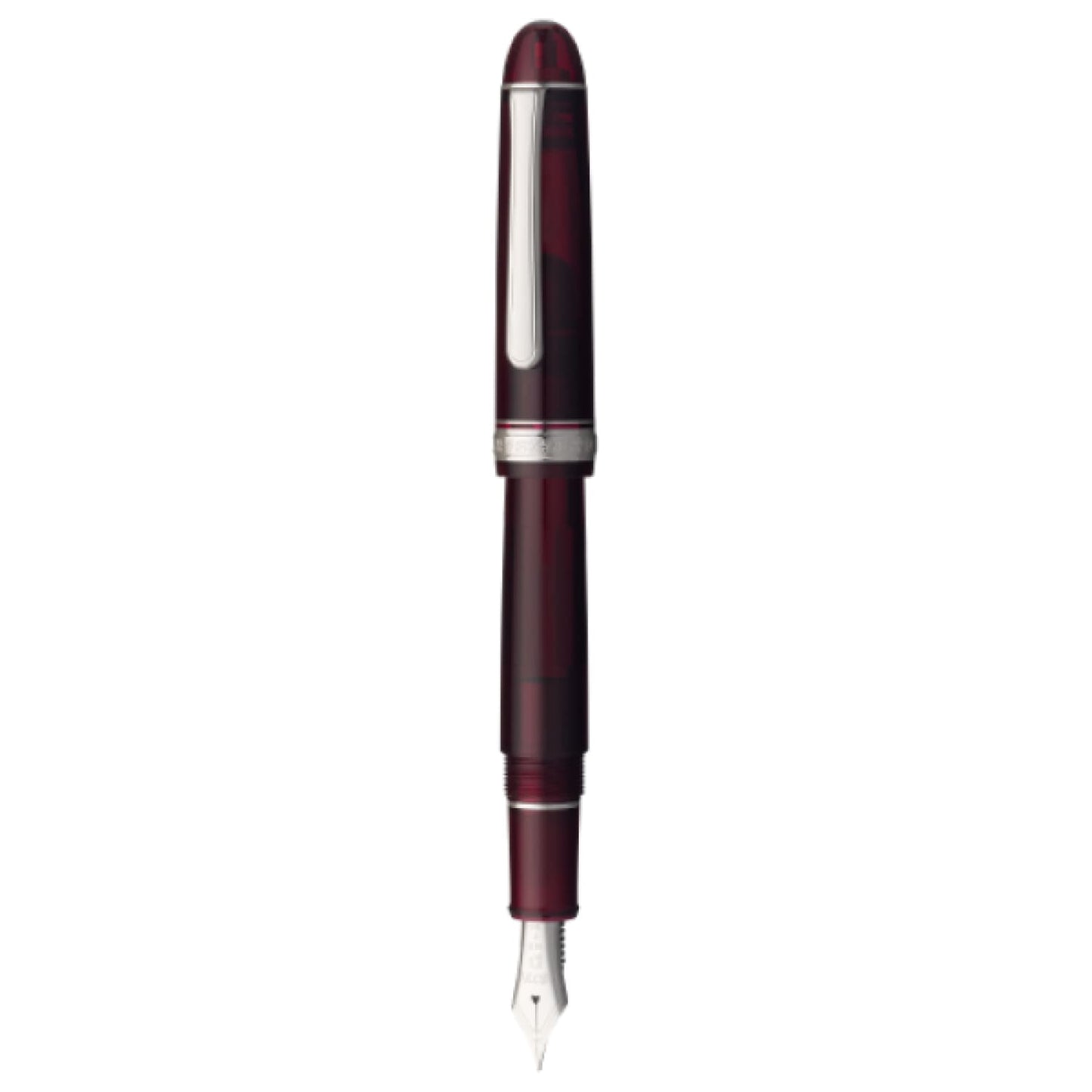 Platinum 3776 Century Fountain Pen in Bourgogne with Rhodium Trim - 14K Gold Fountain Pen