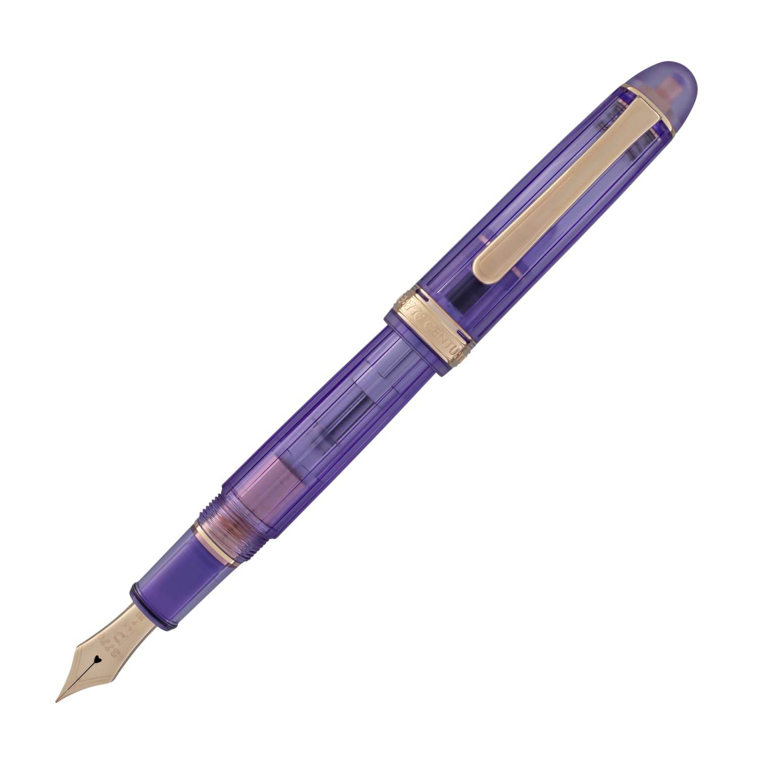 PLATINUM Japanse vulpen # 3776 Century Gold Trim Bourgogne EF/rood/0,24-0,28 mm/handgemaakt/veer van 14-karaats goud/met geschenkdoos PLATINUM Japanse vulpen # 3776 Century Gold Trim Bourgogne EF/rood/0,24-0,28 mm/handgemaakt/veer van 14-karaats goud/met geschenkdoos