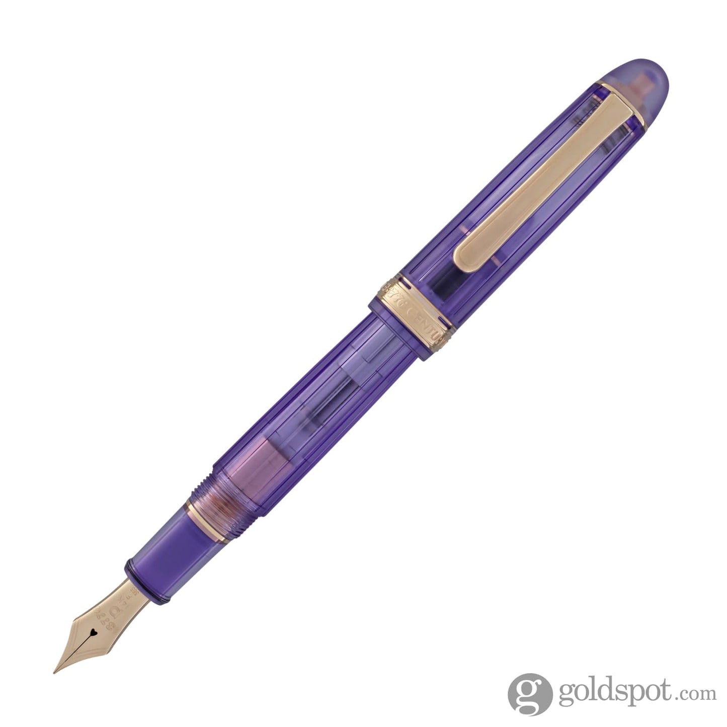 Platinum 3776 Century Fountain Pen in Nice Lavande Purple - 14K Gold Broad Fountain Pen