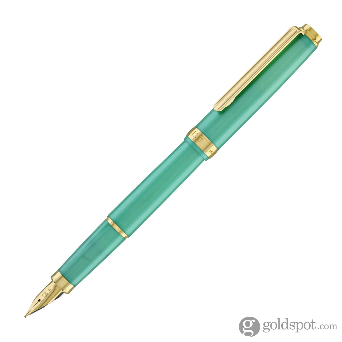 Platinum Biso Fountain Pen in Sparkle Mint Green - Limited Edition Fountain Pen