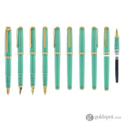 Platinum Biso Fountain Pen in Sparkle Mint Green - Limited Edition Fountain Pen