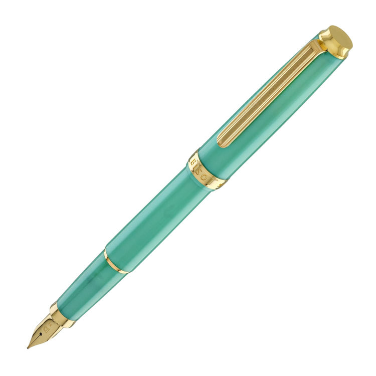 Platinum Biso Fountain Pen in Sparkle Mint Green - Limited Edition Fountain Pen
