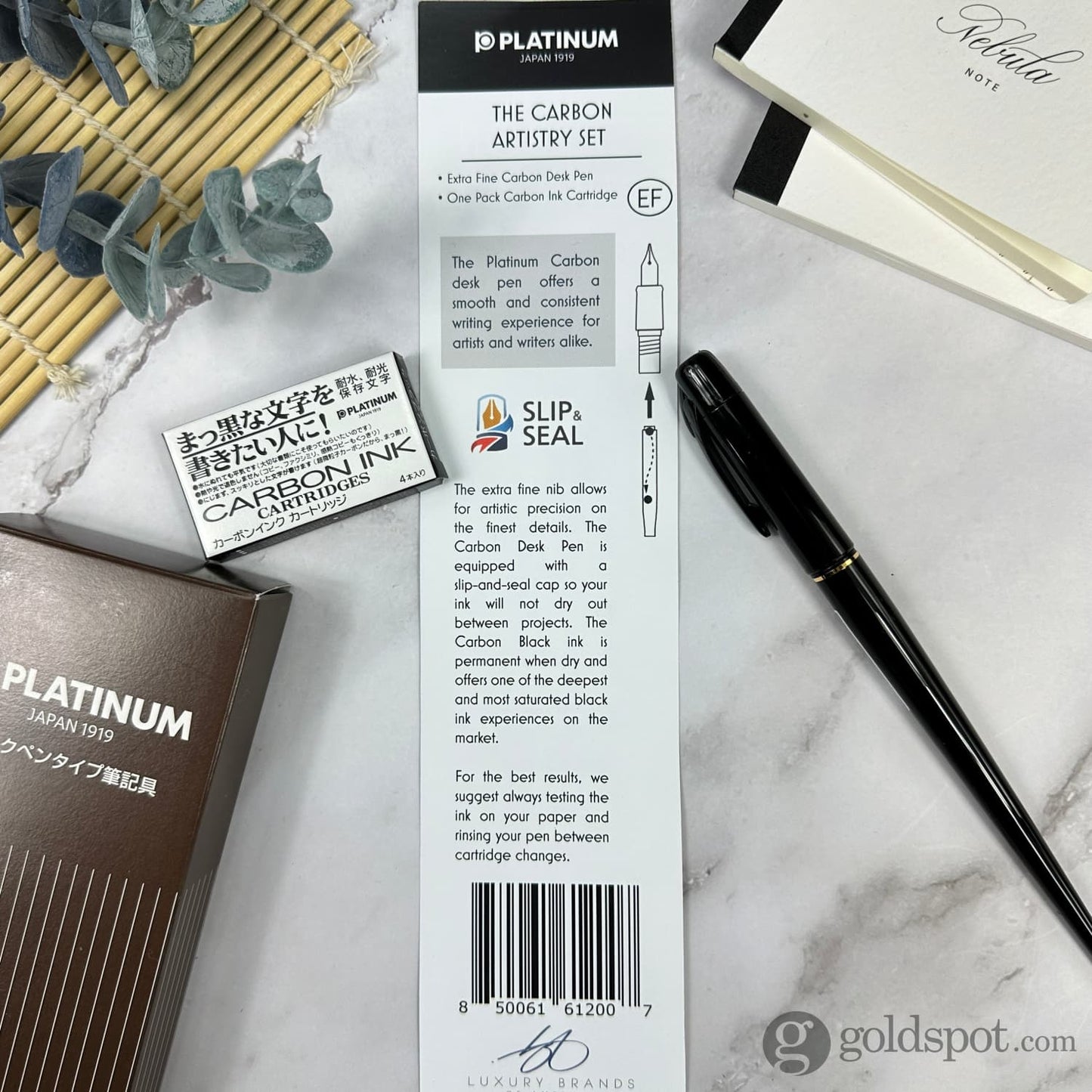 Platinum Carbon Artistry Fountain Pen and Ink Cartridges Gift Set Gift Sets