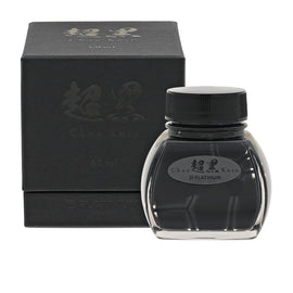 Platinum Chou Kuro Bottled Ink in Blackest Black - 60mL