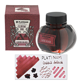 Platinum Classic Bottled Ink in Cassis Black - 60 mL