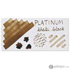 Platinum Classic Bottled Ink in Khaki Black - 60 mL Bottled Ink
