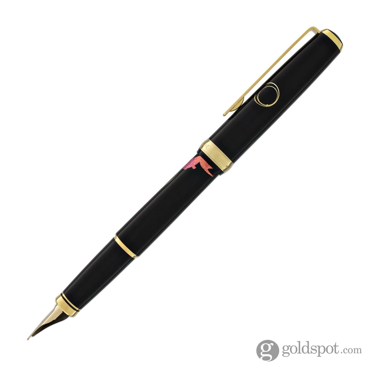 Platinum Classic Maki-e Fountain Pen with Gold Fish Design - 18K Gold Fountain Pen