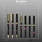 Platinum Classic Maki-e Fountain Pen with Gold Fish Design - 18K Gold Fountain Pen