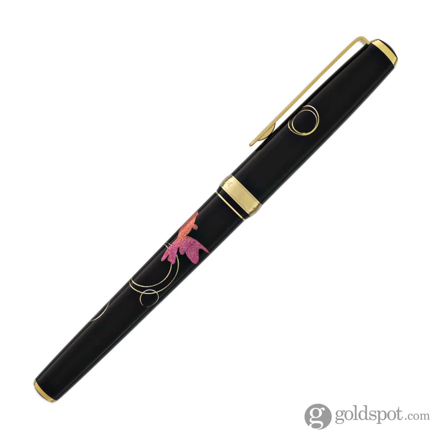 Platinum Classic Maki-e Fountain Pen with Gold Fish Design - 18K Gold Fountain Pen