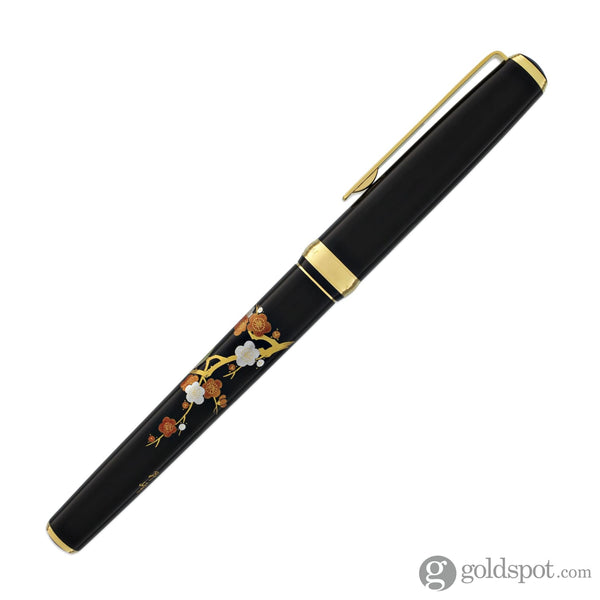 Platinum Classic Maki-e Fountain Pen with Warbler Design - 18K Gold Fountain Pen