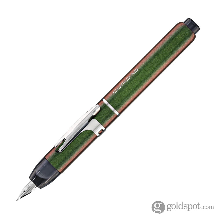 Platinum Curidas Retractable Stone Sphene (Green) Fountain Pen Fountain Pen