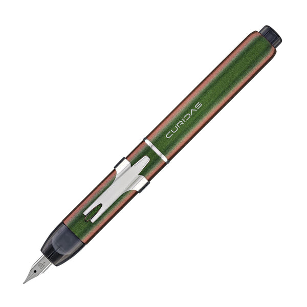 Platinum Curidas Retractable Stone Sphene (Green) Fountain Pen Fountain Pen